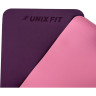 Коврик для йоги и фитнеса UNIX FIT двусторонний, 180 х 61 х 0,8 см, двуцветный, фиолетовый YMU8MMVT